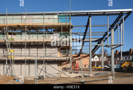 Costruzione di nuovi superstore a Newark, Nottinghamshire, England, Regno Unito Foto Stock