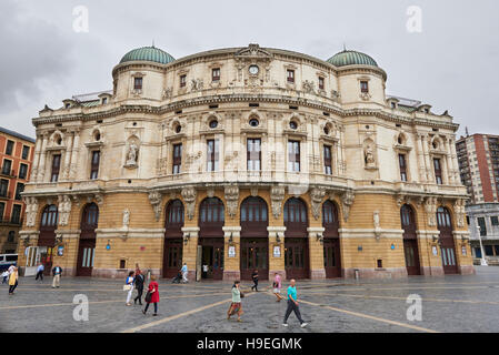 Teatro Arriaga, Bilbao, Biscaglia, Paese Basco, Euskadi, Spagna, Europa Foto Stock