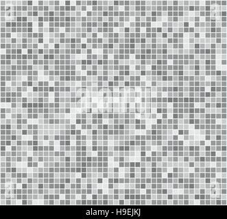 Geometrica pattern senza giunture. Mosaico background moderno. Illustrazione. Vettore. Piazze. Grigio Illustrazione Vettoriale