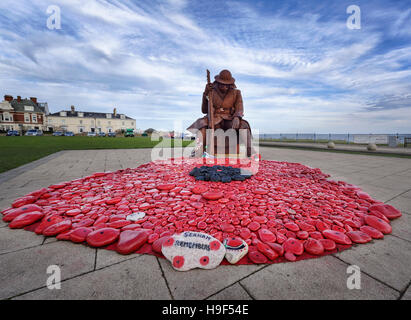 Seaham Tommy a Seaham porto nella Contea di Durham Foto Stock