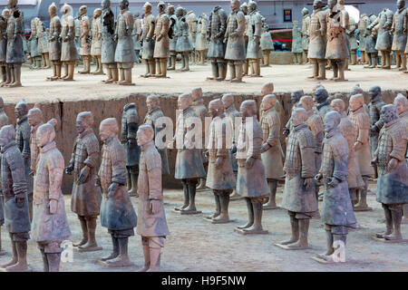 Museo di Qin guerrieri in terracotta, Xian, Cina Foto Stock