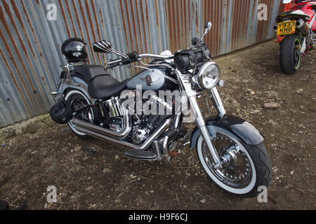 Harley Davidson Moto in mostra Foto Stock