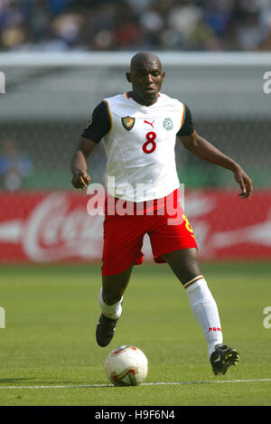 GEREMI NJITAP CAMERUN & real madrid FC stadio di Niigata Niigata Giappone 01 Giugno 2002 Foto Stock