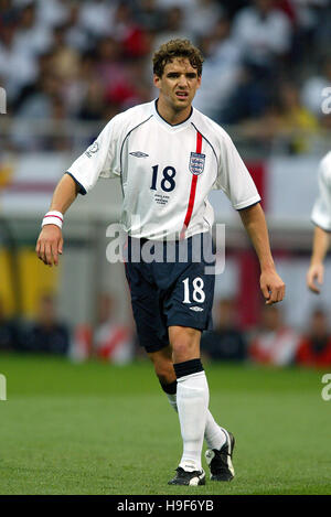 OWEN HARGREAVES INGHILTERRA & Bayern Monaco di Baviera SAITANA SAITANA GIAPPONE 02 Giugno 2002 Foto Stock