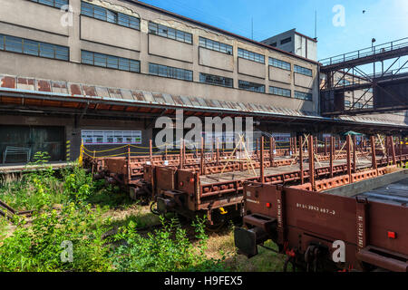 Nakladove nadrazi Zizkov, cargo ex stazione ferroviaria, Praga, Repubblica Ceca, Europa Foto Stock