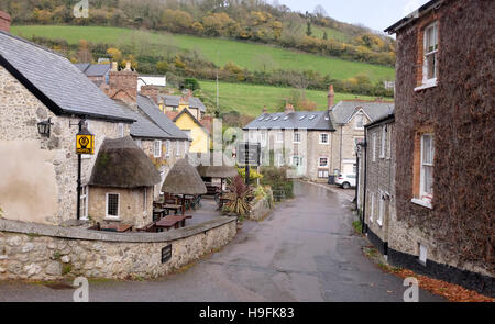 I muratori bracci in Branscombe in East Devon West Country UK Foto Stock