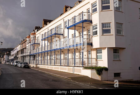 Sidmouth lungomare in East Devon West Country UK Foto Stock