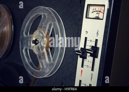 Filtra foto vintage della bobina a bobina audio recorder Foto Stock