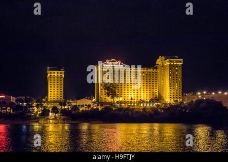 Harrahs Hotel Casino in Laughlin Nevada USA lungo il Fiume Colorado Foto Stock