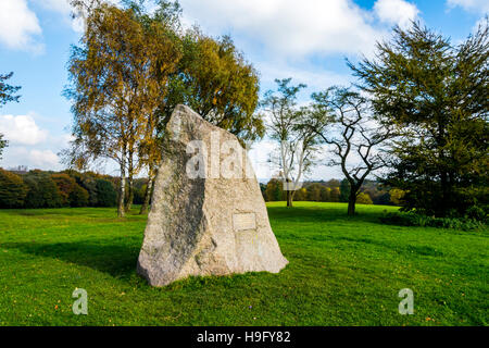 Il monumento papale, Heaton Park, Manchester, Inghilterra, Regno Unito. Commemora la visita di Papa Giovanni Paolo II nel 1982. Foto Stock