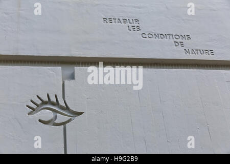 Berlino, Germania - Luglio 2014: Le Corbusier Haus fu progettato da Le Corbusier nel 1957 seguendo il suo concetto di Unite d'Habitation (scatola) Foto Stock