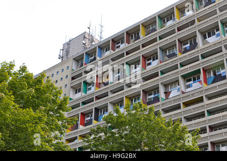 Berlino, Germania - Luglio 2014: Le Corbusier Haus fu progettato da Le Corbusier nel 1957 seguendo il suo concetto di Unite d'Habitation (scatola) Foto Stock