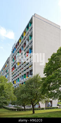 Berlino, Germania - Luglio 2014: Le Corbusier Haus fu progettato da Le Corbusier nel 1957 seguendo il suo concetto di Unite d'Habitation (scatola) Foto Stock