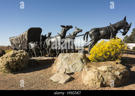 Nuovo Messico, Santa Fe, Museo Hill, viaggio di fine della scultura Foto Stock