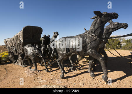 Nuovo Messico, Santa Fe, Museo Hill, viaggio di fine della scultura Foto Stock