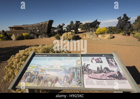 Nuovo Messico, Santa Fe, Museo Hill, viaggio di fine della scultura Foto Stock