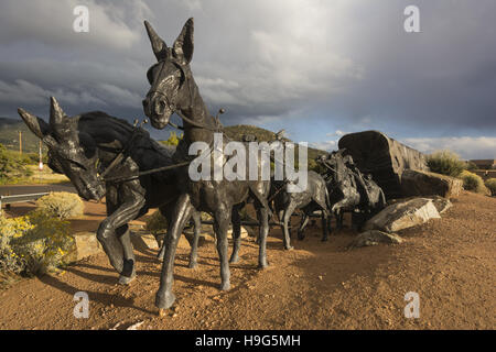 Nuovo Messico, Santa Fe, Museo Hill, viaggio di fine della scultura Foto Stock