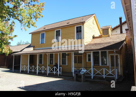 Hotel Toscano Cucina e sala da pranzo, Sonoma State Historic Park, California Foto Stock