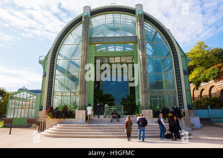 Serra nel Jardin des Plantes a Parigi, Francia Foto Stock