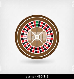 Roulette americana. casino simbolo. illustrazione vettoriale - eps 10 Illustrazione Vettoriale