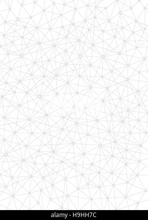 Struttura di collegamento. Astratta geometrica dello sfondo. Medicina, la scienza e la tecnologia. Illustrazione di vettore per il design. Illustrazione Vettoriale