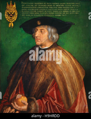 Albrecht Durer ( 1471 - 1528 ) ritratto dell'imperatore Massimiliano I Foto Stock