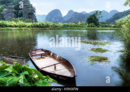 Tam Coc, Ninh Binh, Vietnam Asia Foto Stock