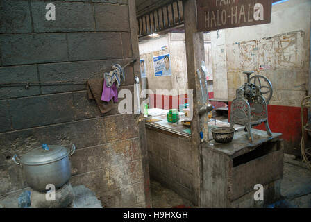 Interno del mercato centrale, Iloilo, Panay, Filippine Foto Stock