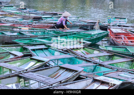 Tam Coc, Ninh Binh, Vietnam Asia Foto Stock