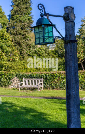 Vecchia Lanterna Post in Stanton Foto Stock