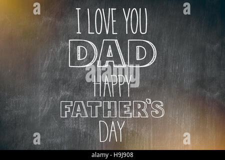 Immagine composita di padri giorno saluto Foto Stock