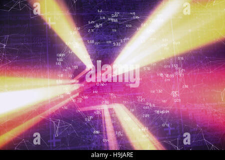 Immagine composita della sfera di numeri Foto Stock