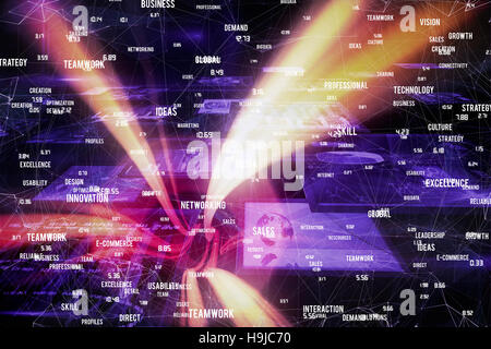 Immagine composita della sfera di competenze Foto Stock