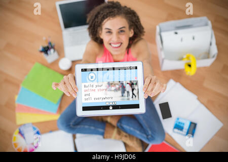Immagine composita della schermata di un negozio online Foto Stock