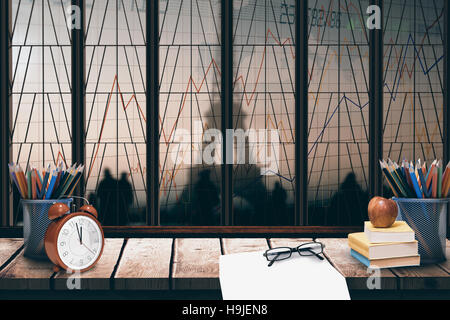 Immagine composita di forniture scolastiche Foto Stock