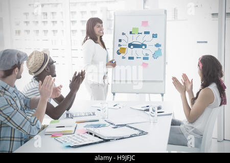 Immagine composita della meccanica auto Foto Stock