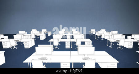 Immagine composita di assorbimento di uno spazio aperto Foto Stock