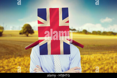 Immagine composita di imprenditore anonimo Foto Stock