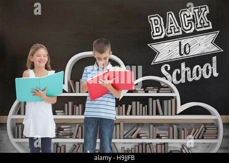 Immagine composita del fratello e sorella facendo il loro dovere insieme Foto Stock