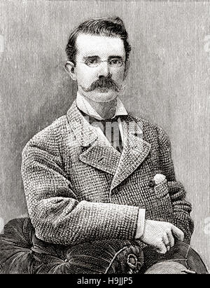 William nero, 1841 - 1898. Il romanziere scozzese. Visto qui di anni 30. Foto Stock