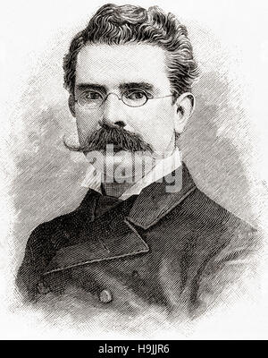 William nero, 1841 - 1898. Il romanziere scozzese. Visto qui di 45 anni. Foto Stock