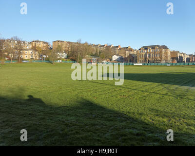 Hamilton crescent partick Glasgow sito del mondo la prima partita di calcio internazionale Foto Stock