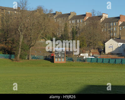 Hamilton crescent partick Glasgow sito del mondo la prima partita di calcio internazionale Foto Stock