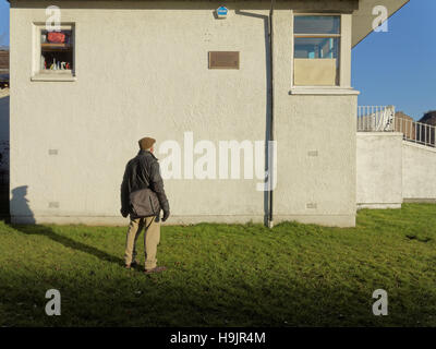 Hamilton crescent partick Glasgow sito del mondo la prima partita di calcio internazionale Foto Stock