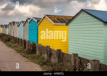 Cabine mare,Sussex,Inghilterra Foto Stock