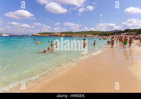 Spagna, isola delle Baleari, Ibiza, Cala Bassa beach Foto Stock