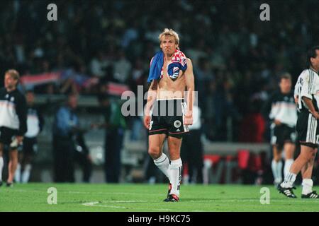 JURGEN KLINSMANN GERMANIA V CROAZIA 04 Luglio 1998 Foto Stock