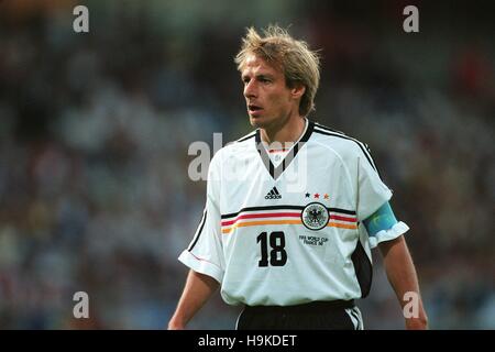 JURGEN KLINSMANN GERMANIA 04 Luglio 1998 Foto Stock