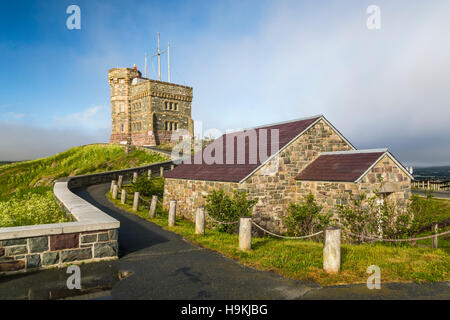 La Cabot Tower sulla collina di segnale nei pressi di San Giovanni di Terranova e Labrador, Canada. Foto Stock