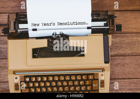 Immagine composita di nuovi anni di risoluzioni Foto Stock